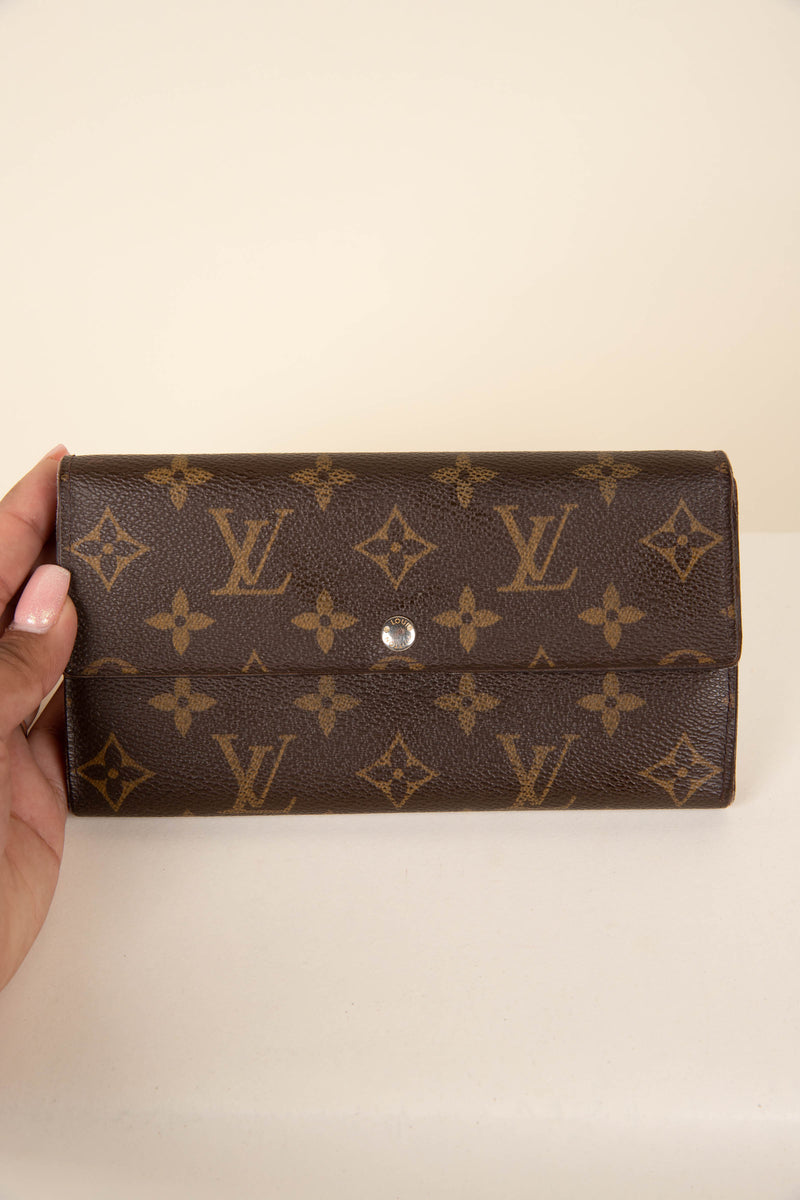 Sarah leather wallet Louis Vuitton Brown in Leather - 36778061