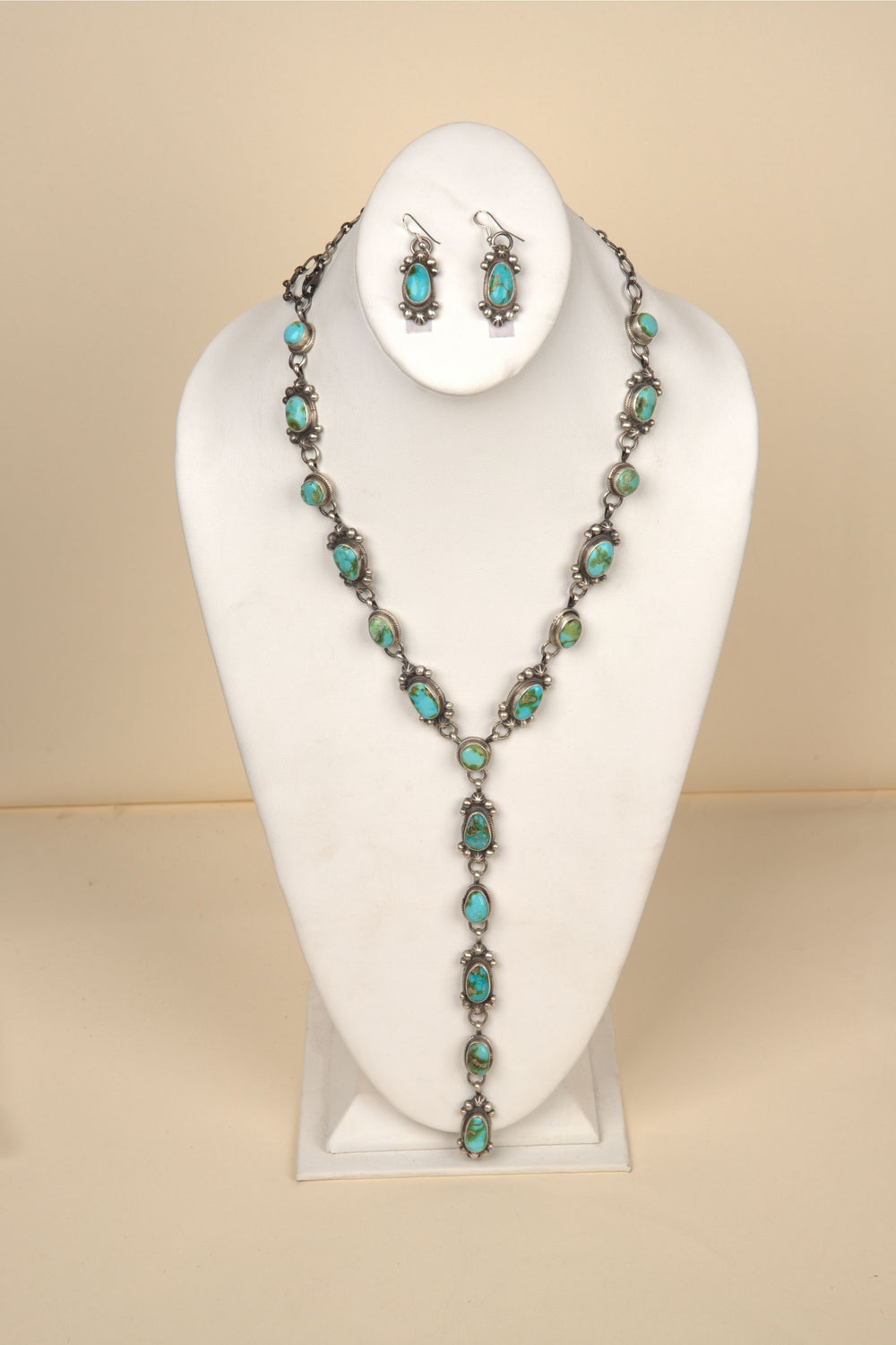 Sonoran Gold Turquoise Necklace and Earring Set - 3