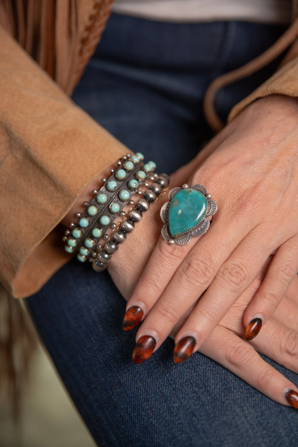 Turquoise Droplet Ring 1