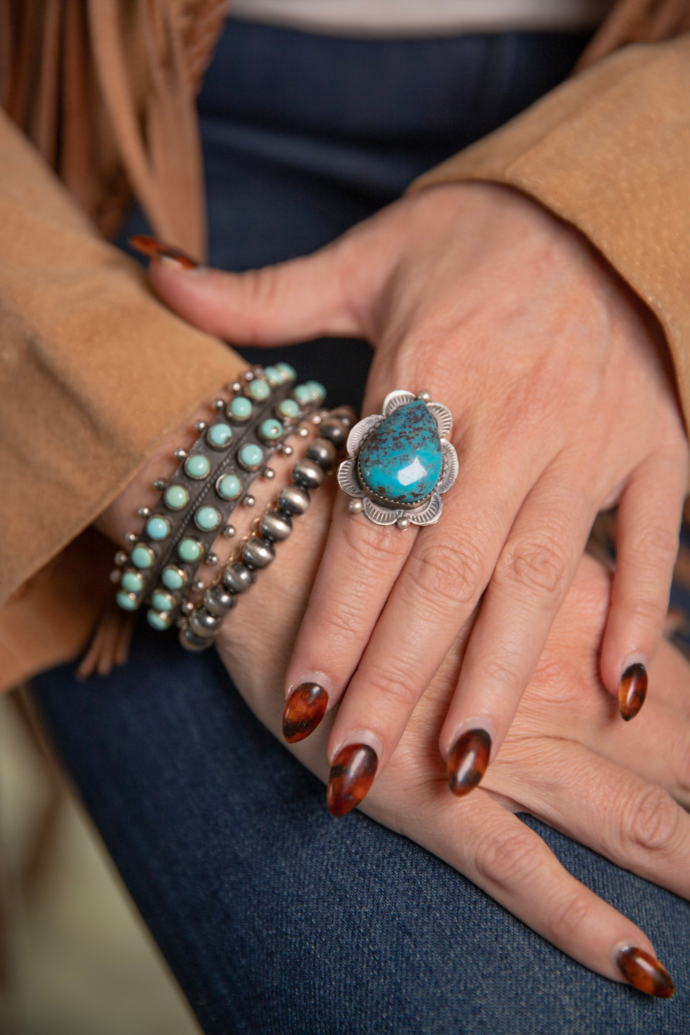 Turquoise Droplet Ring 2