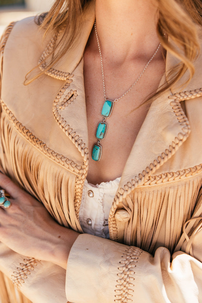 
                  
                    Navajo Handmade Turquoise Large Stone Necklace
                  
                