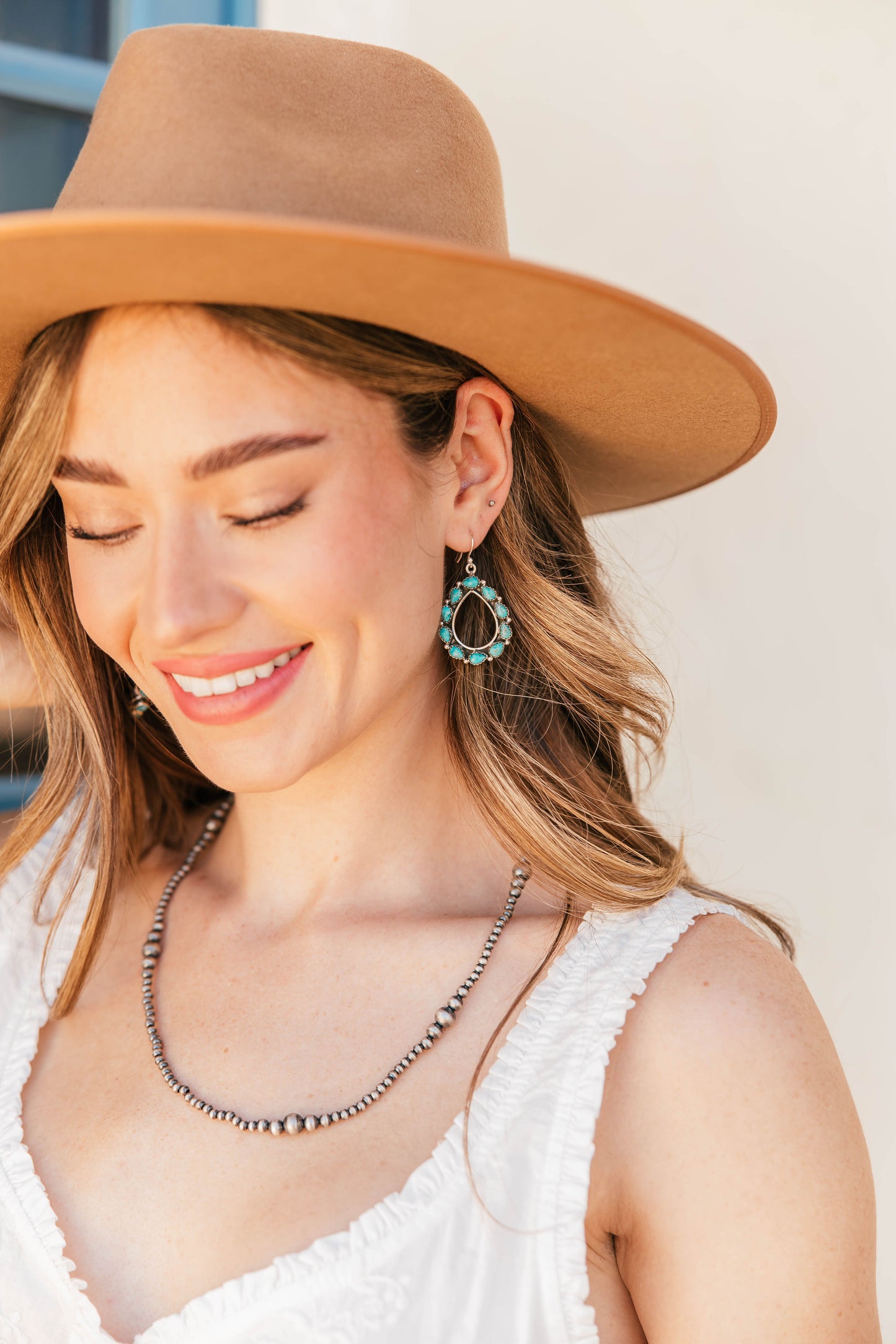 
                  
                    Kingman Turquoise Oval Earrings
                  
                