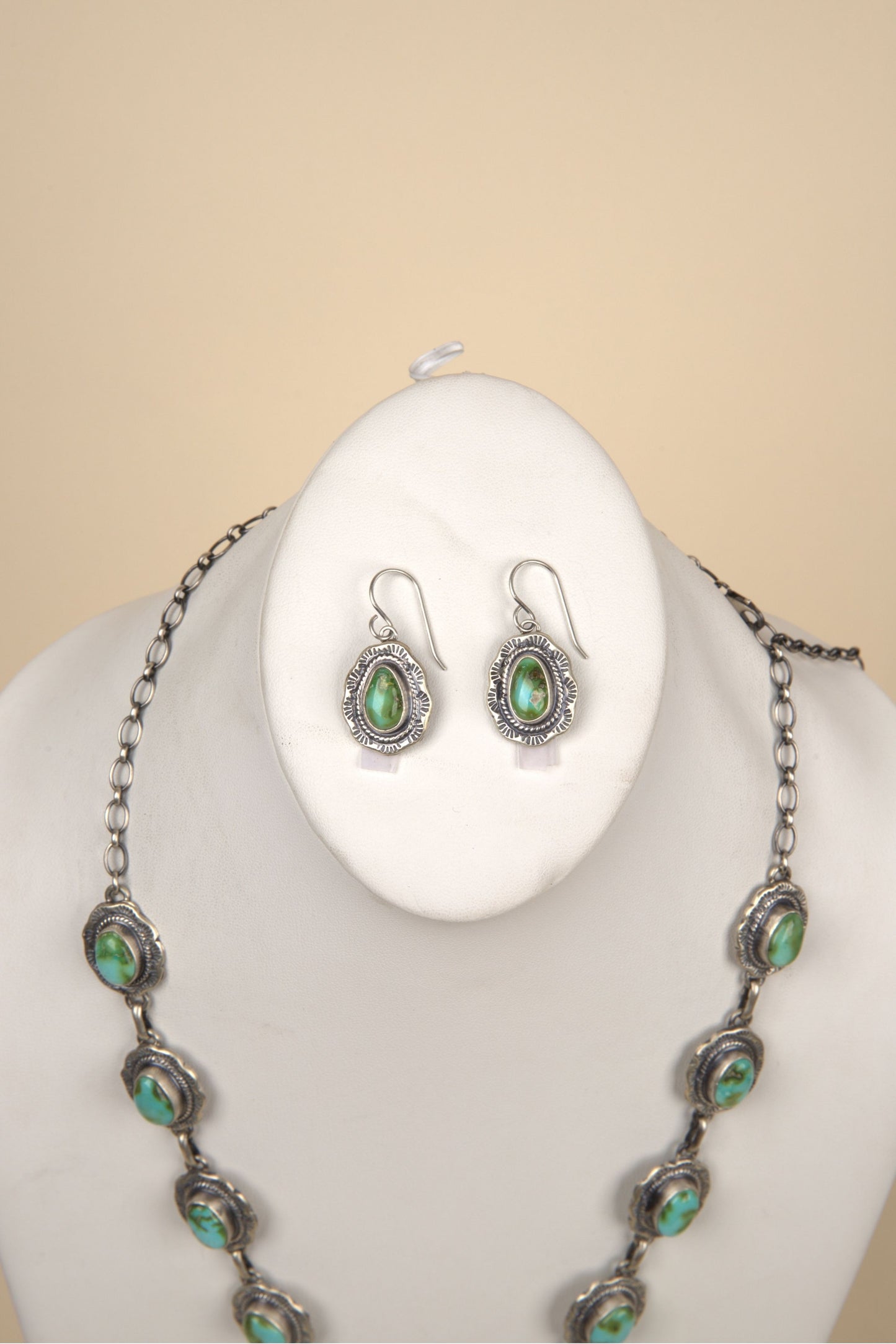 
                  
                    Sonoran Gold Turquoise Necklace and Earring Set - 4
                  
                