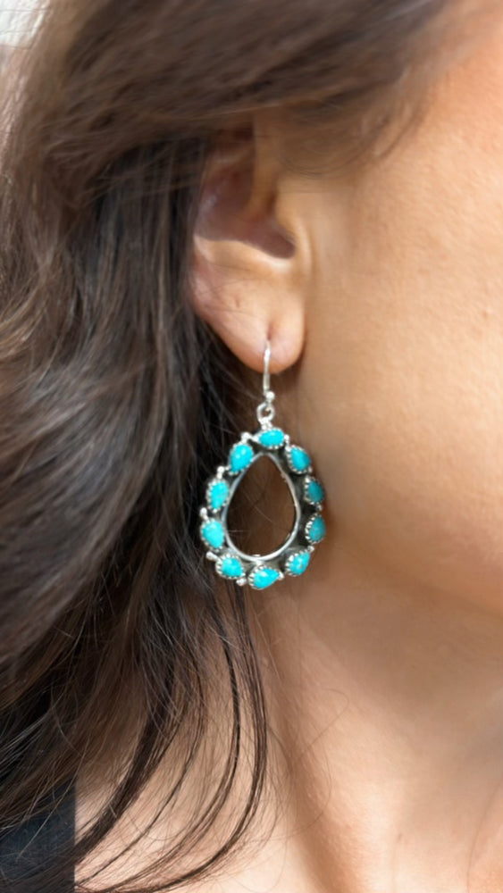 
                  
                    Kingman Turquoise Oval Earrings
                  
                