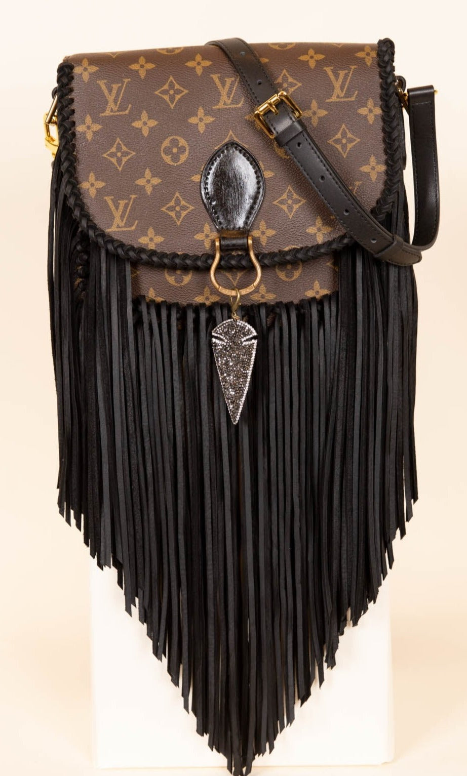 Louis Vuitton, Bags, Vintage Boho Style Louis Vuitton Fringe Crossbody St  Cloud