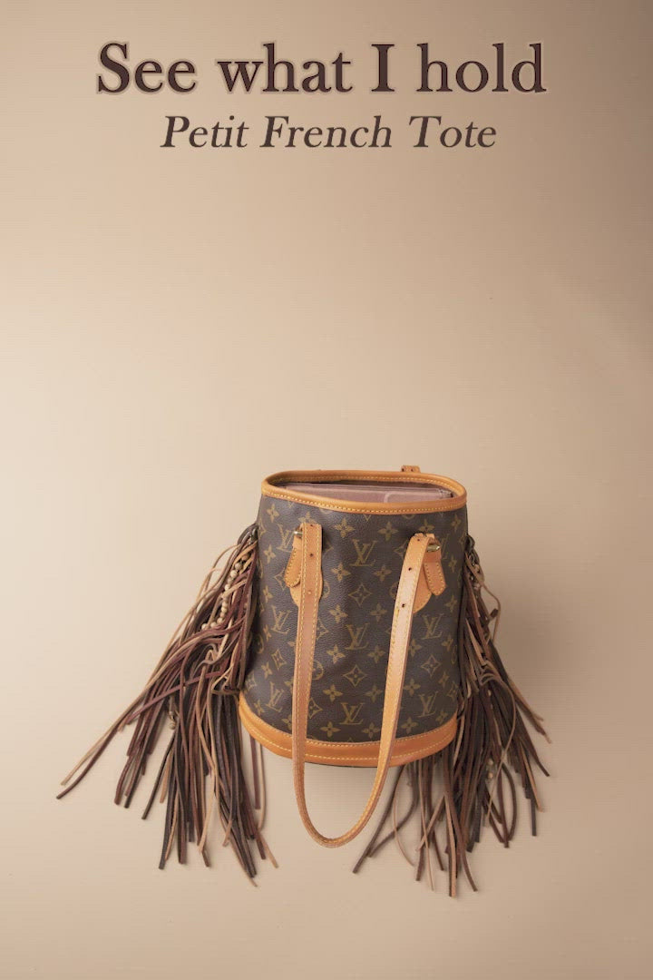French Tote - with Studs, Boho Fringe, Braided Handle – Vintage Boho Bags