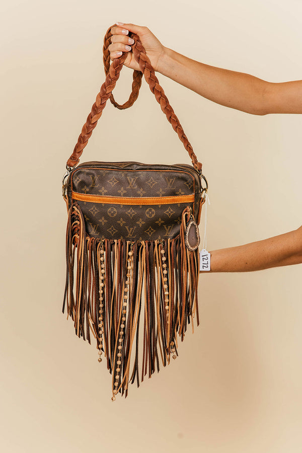 LV Leather Fringe Purse #1337